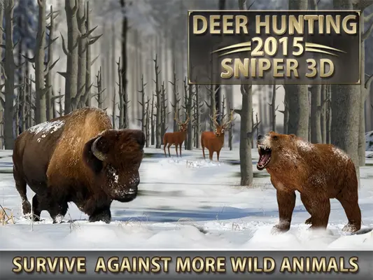 Deer Hunting – 2015 Sniper 3D android App screenshot 0